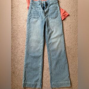 Faherty Light Wash Patch Pocket Blue Jeans